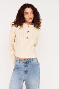 MINKPINK Sola Cable Knit Top TOPS