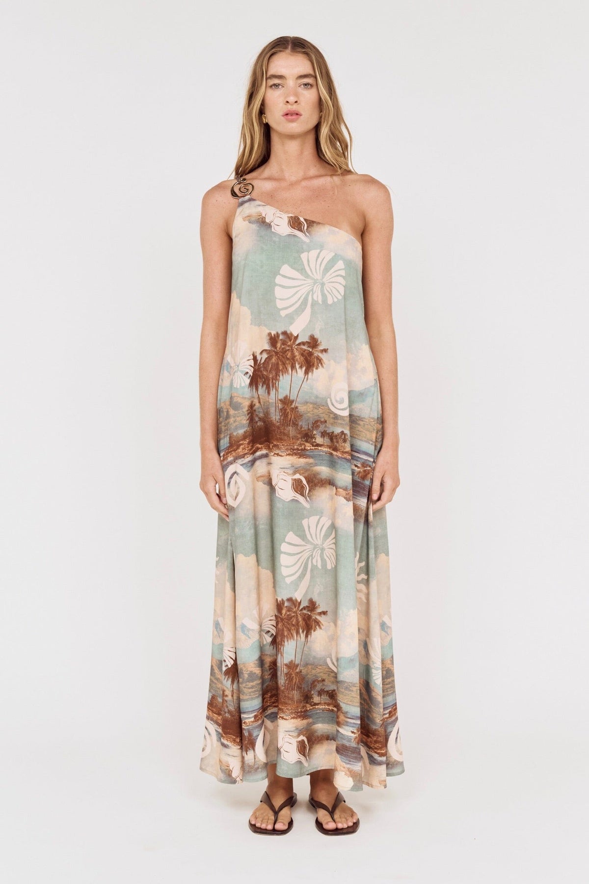 MINKPINK Vanya One Shoulder Maxi Dress DRESSES
