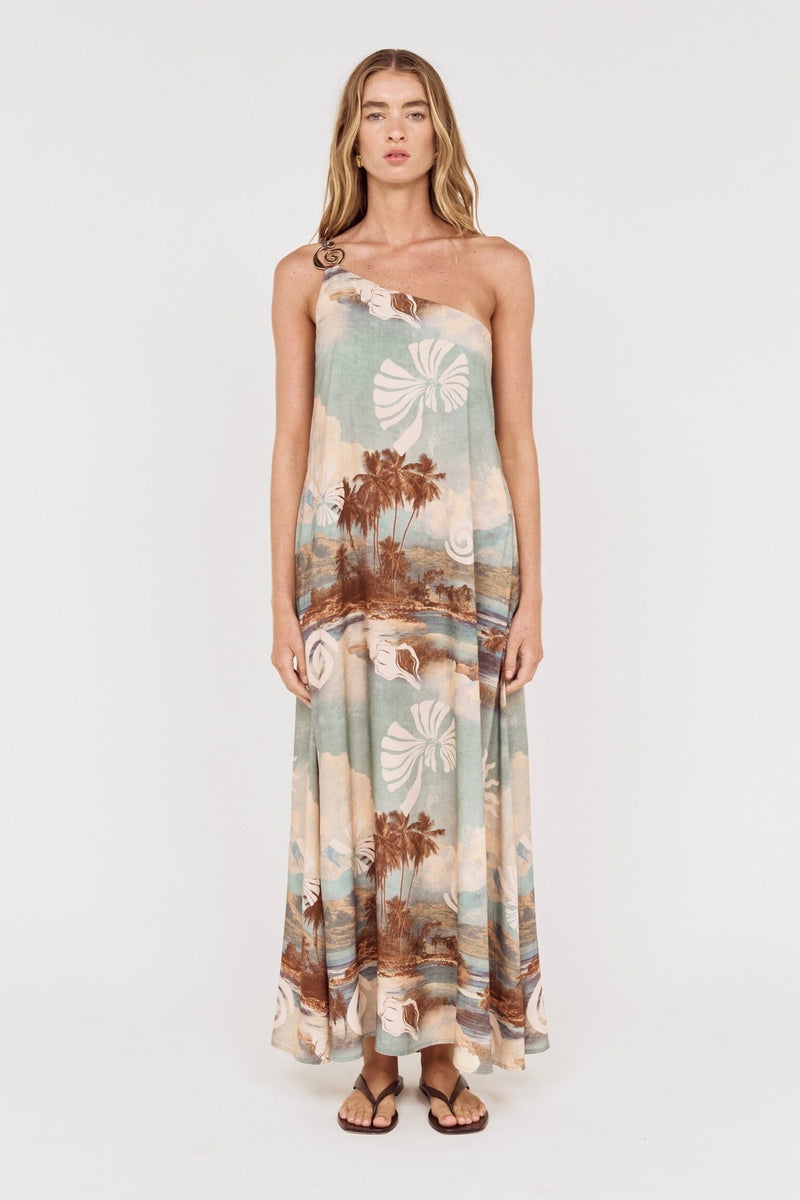MINKPINK Vanya One Shoulder Maxi Dress DRESSES