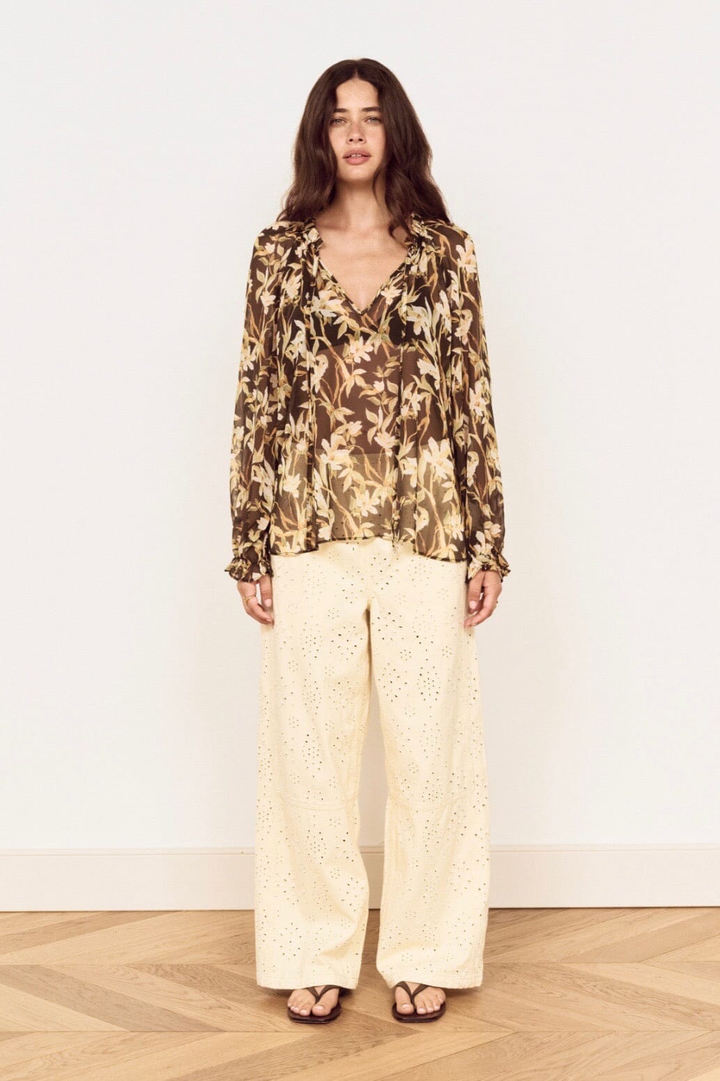 MINKPINK Vega Chiffon Blouse TOPS