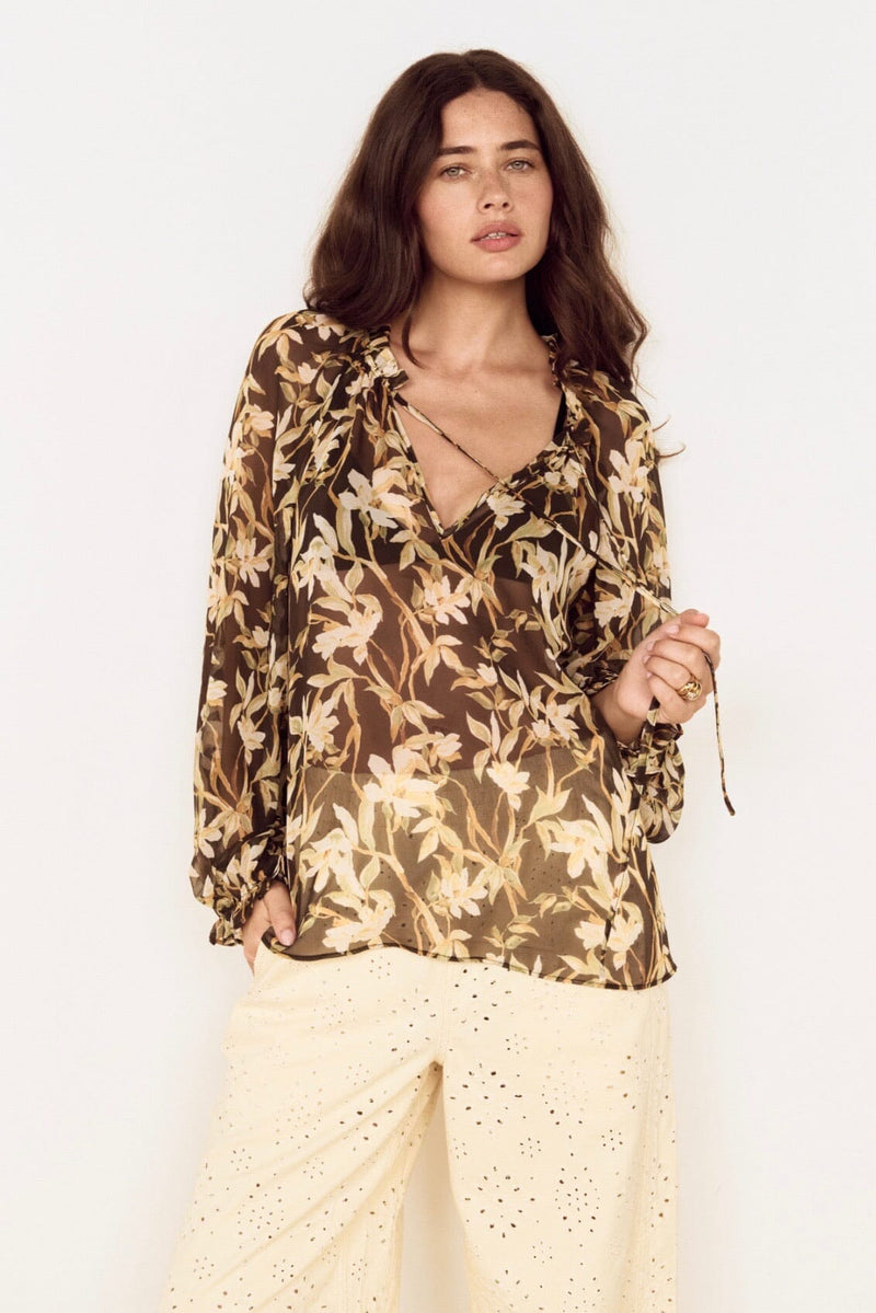 MINKPINK Vega Chiffon Blouse TOPS