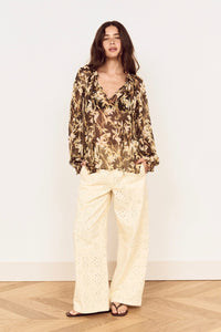 MINKPINK Vega Chiffon Blouse TOPS