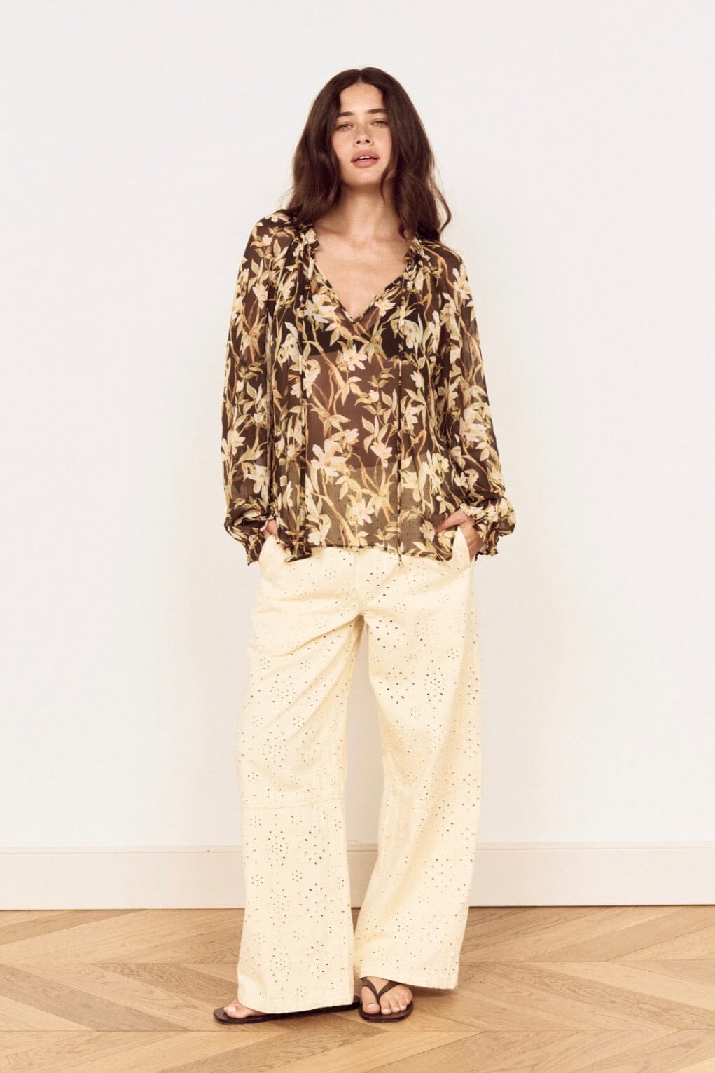 MINKPINK Vega Chiffon Blouse TOPS