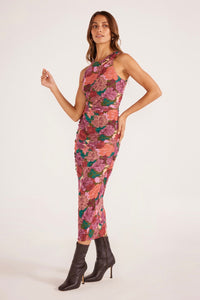 MINKPINK Zora Ruched Midi Dress DRESSES