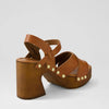 MOLLINI Mollini Fileya Leather Sandals - Dark Tan SHOES