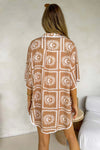 MYLK THE LABEL Aria Shirt - Arcilla Print TOPS