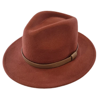 NIX AND ASH Fedora Hat - Vintage Copper 57cm HEADWEAR