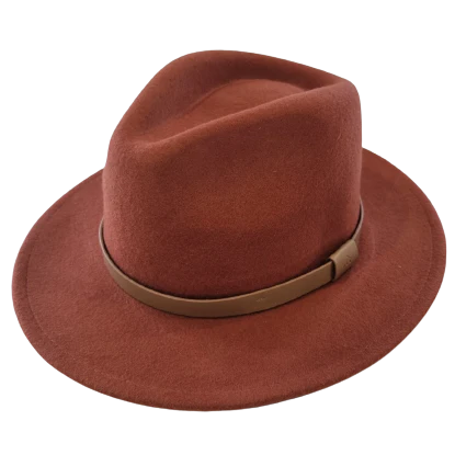 NIX AND ASH Fedora Hat - Vintage Copper 57cm HEADWEAR