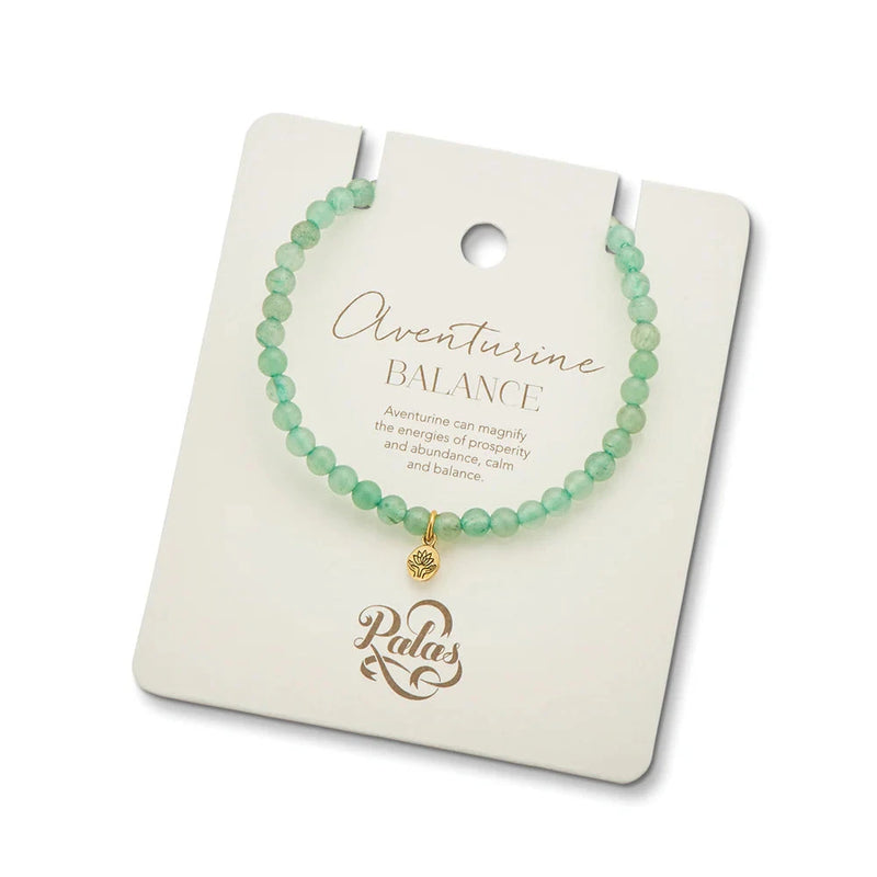 PALAS JEWELLERY Balance Healing Gem Bracelet - Adventurine ACCESSORIES