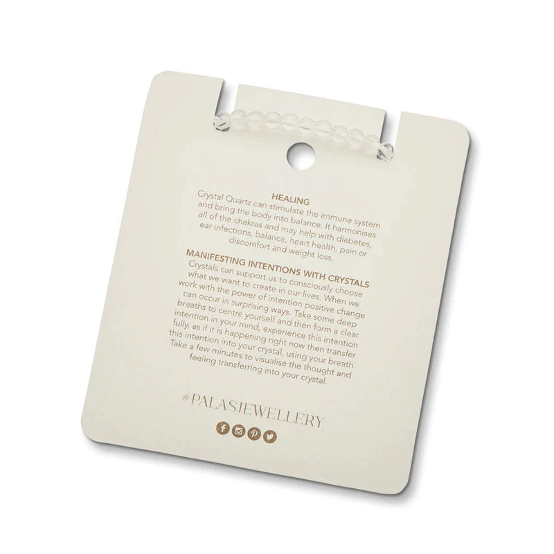 PALAS JEWELLERY Healing Gems Bracelet-Crystal Quartz ACCESSORIES