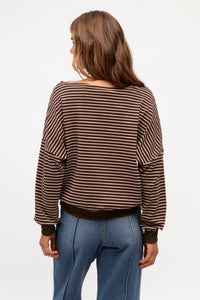 PAPER HEART Ally Striped Top TOPS