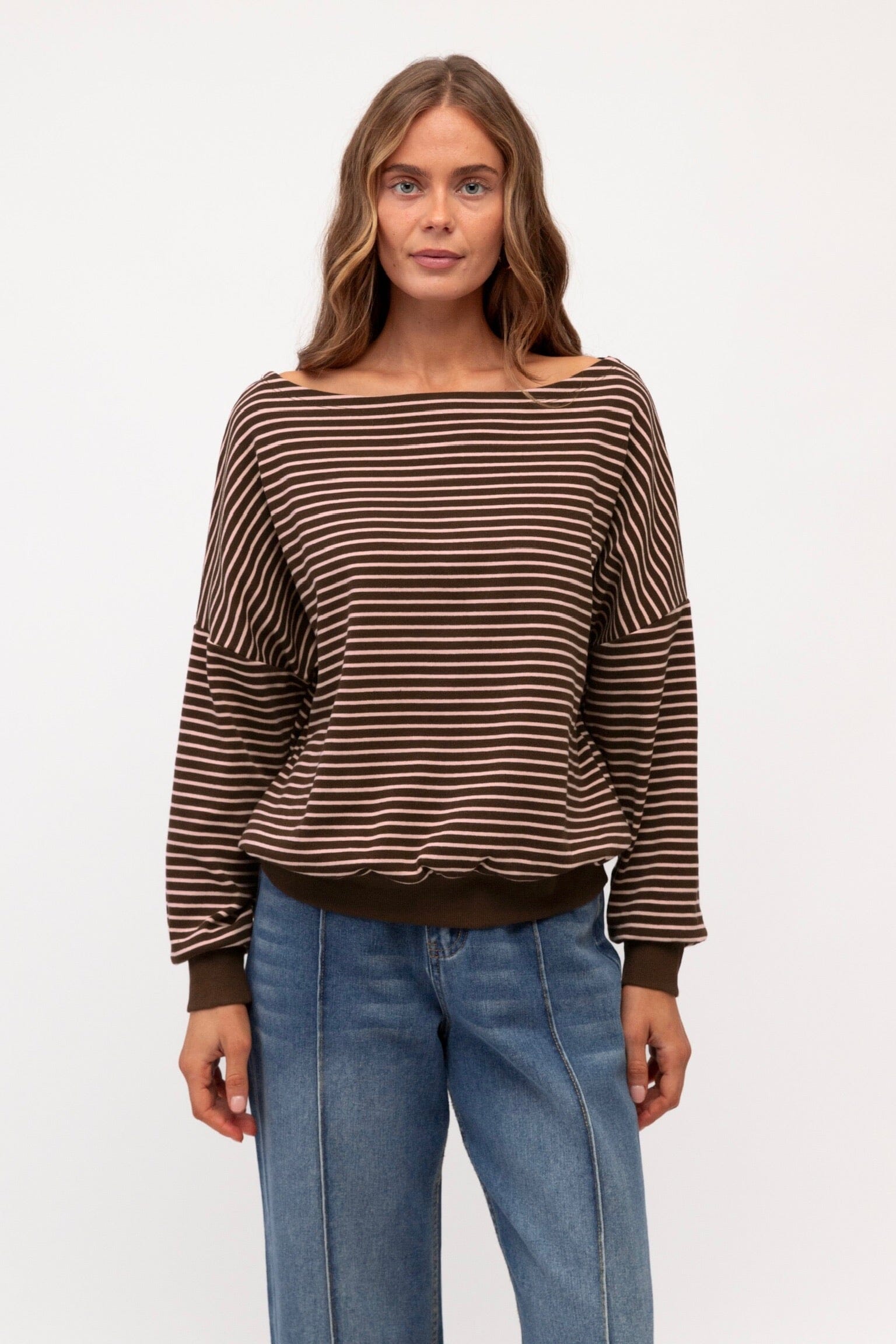 PAPER HEART Ally Striped Top TOPS