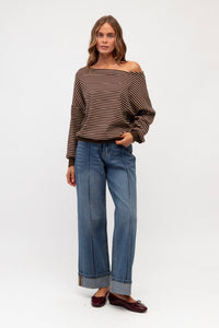 PAPER HEART Ally Striped Top TOPS