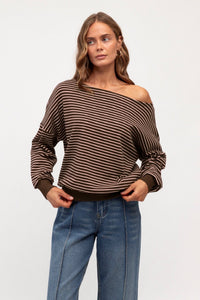 PAPER HEART Ally Striped Top TOPS