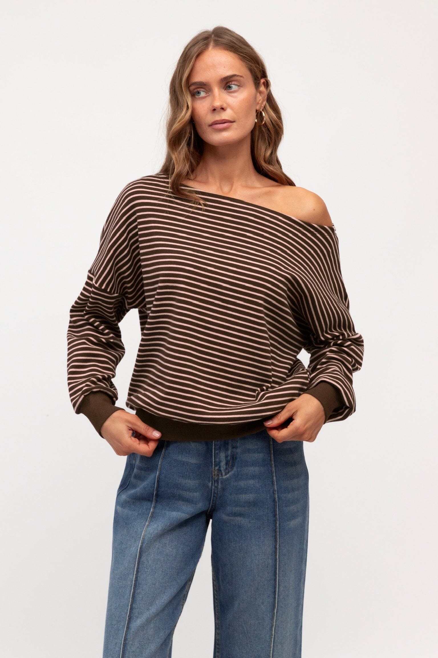 PAPER HEART Ally Striped Top TOPS