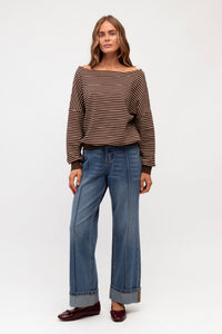 PAPER HEART Ally Striped Top TOPS