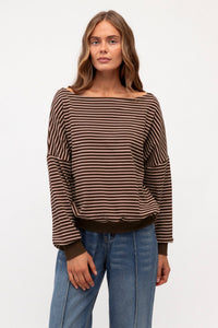 PAPER HEART Ally Striped Top TOPS