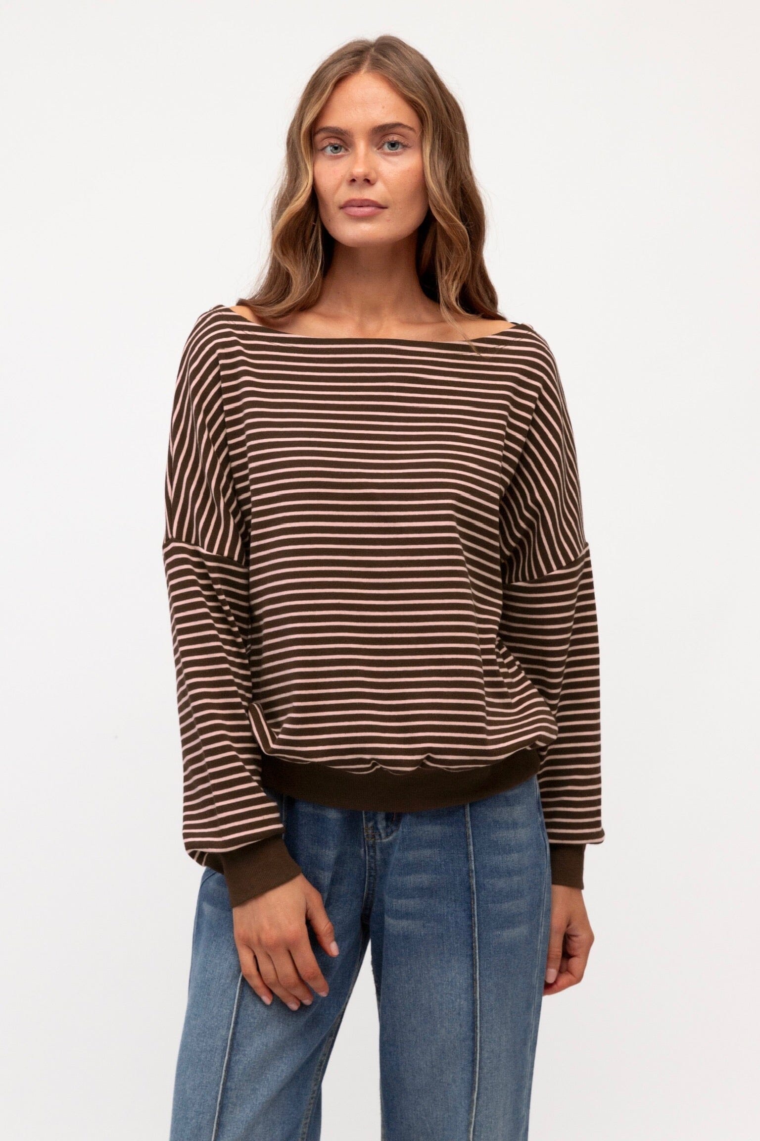 PAPER HEART Ally Striped Top TOPS