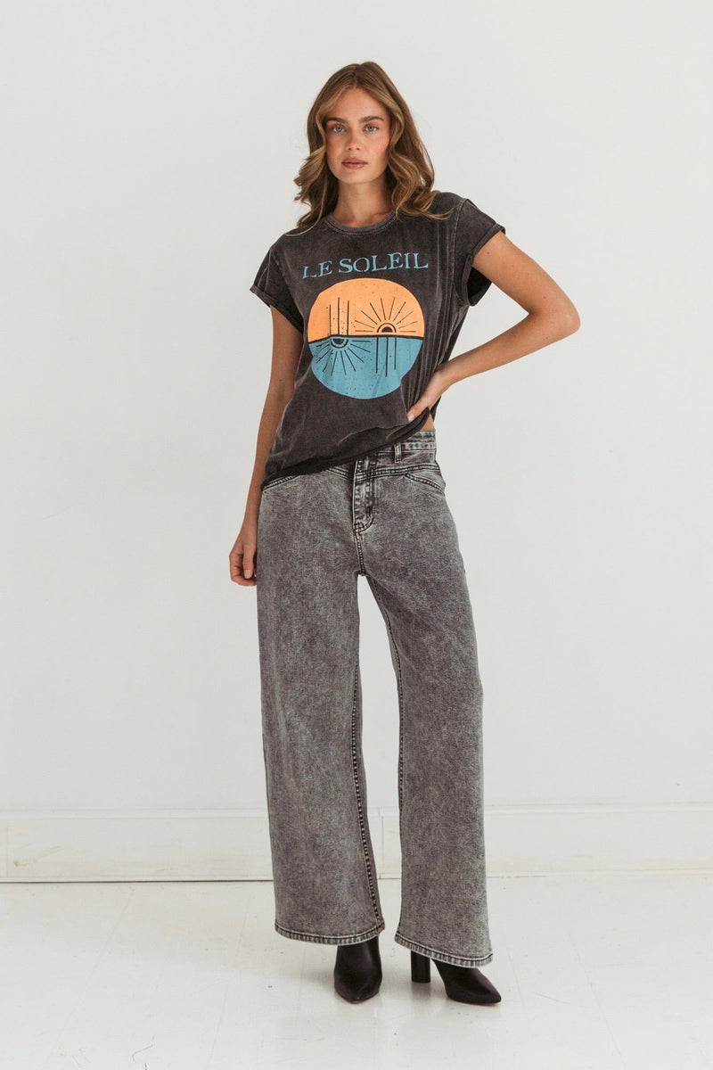 PAPER HEART Le Soleil Vintage Tee TOPS