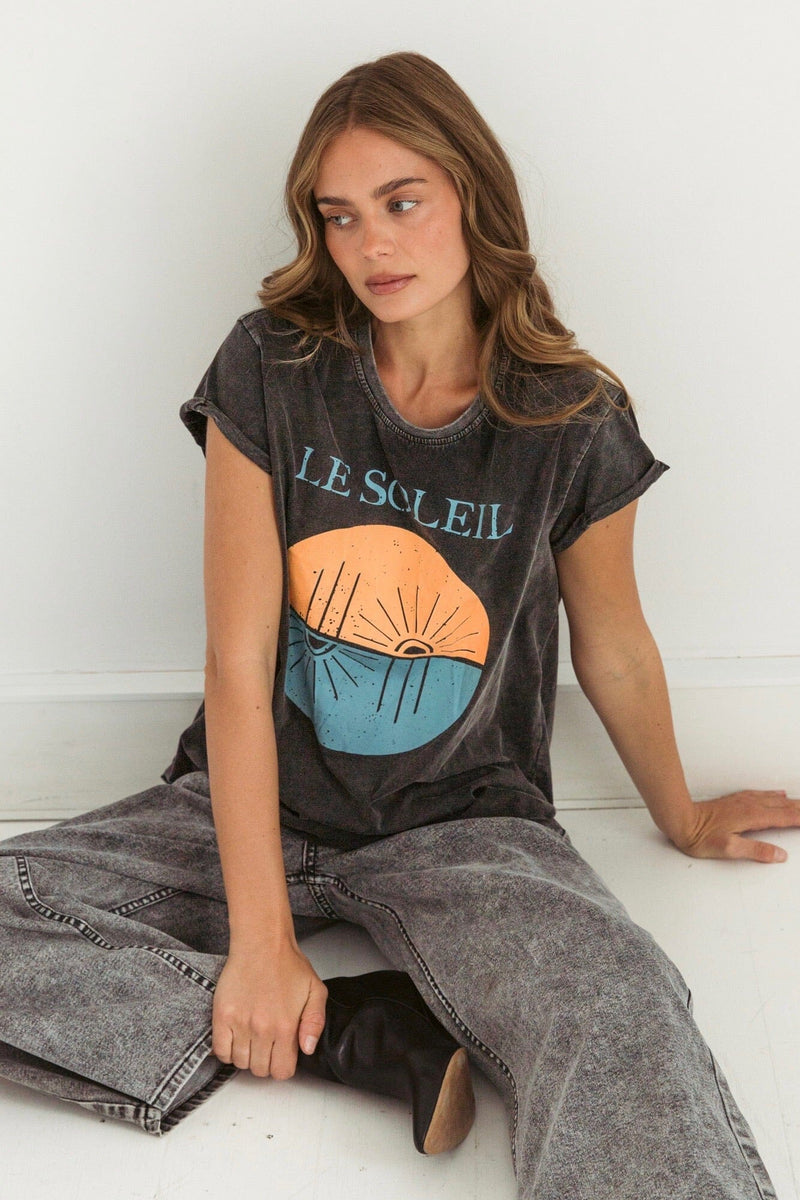 PAPER HEART Le Soleil Vintage Tee TOPS