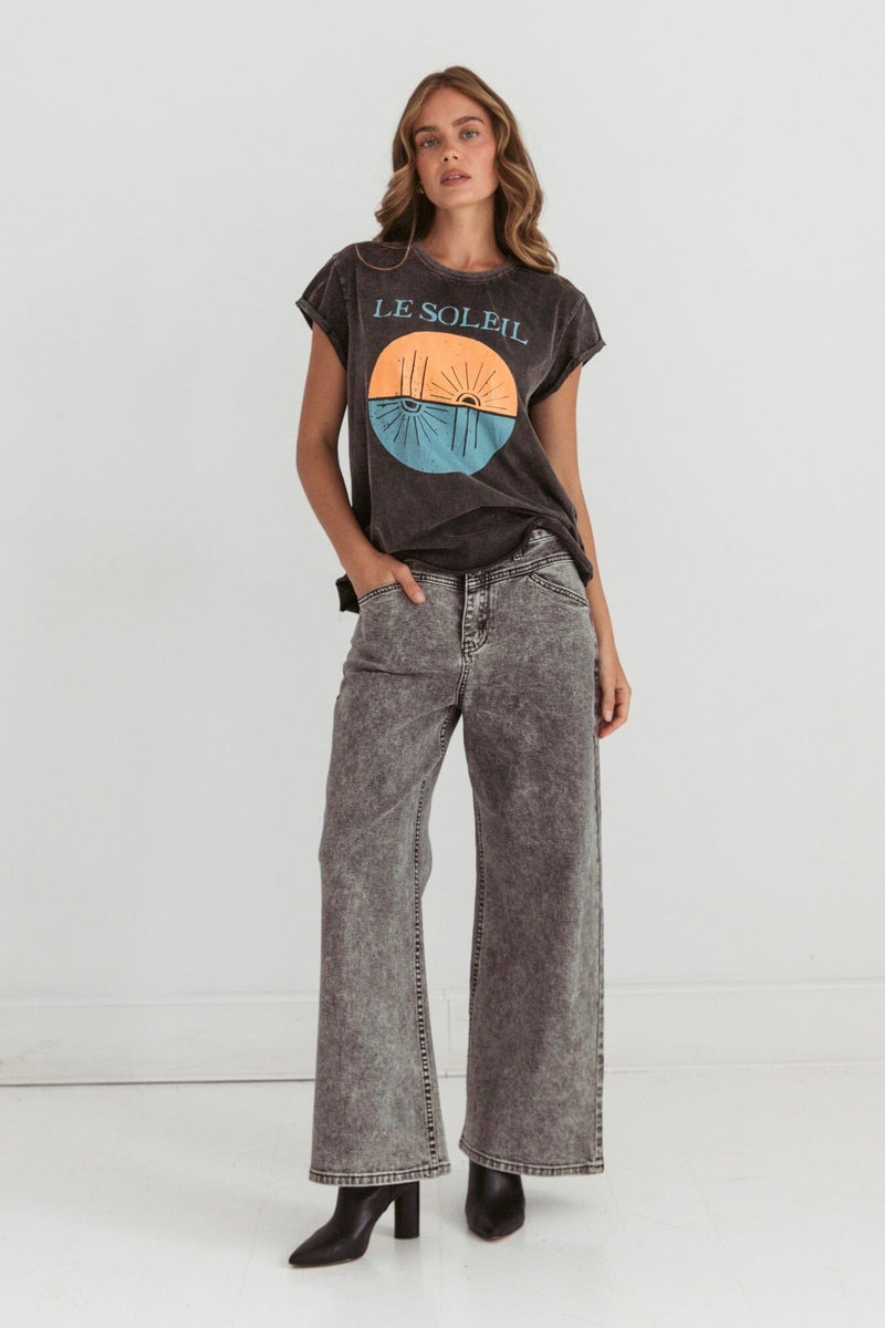 PAPER HEART Le Soleil Vintage Tee TOPS