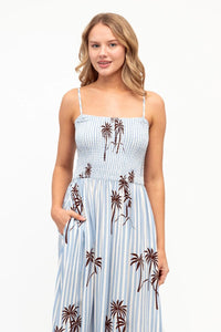 PAPER HEART Zara Stripe Midi Dress DRESSES