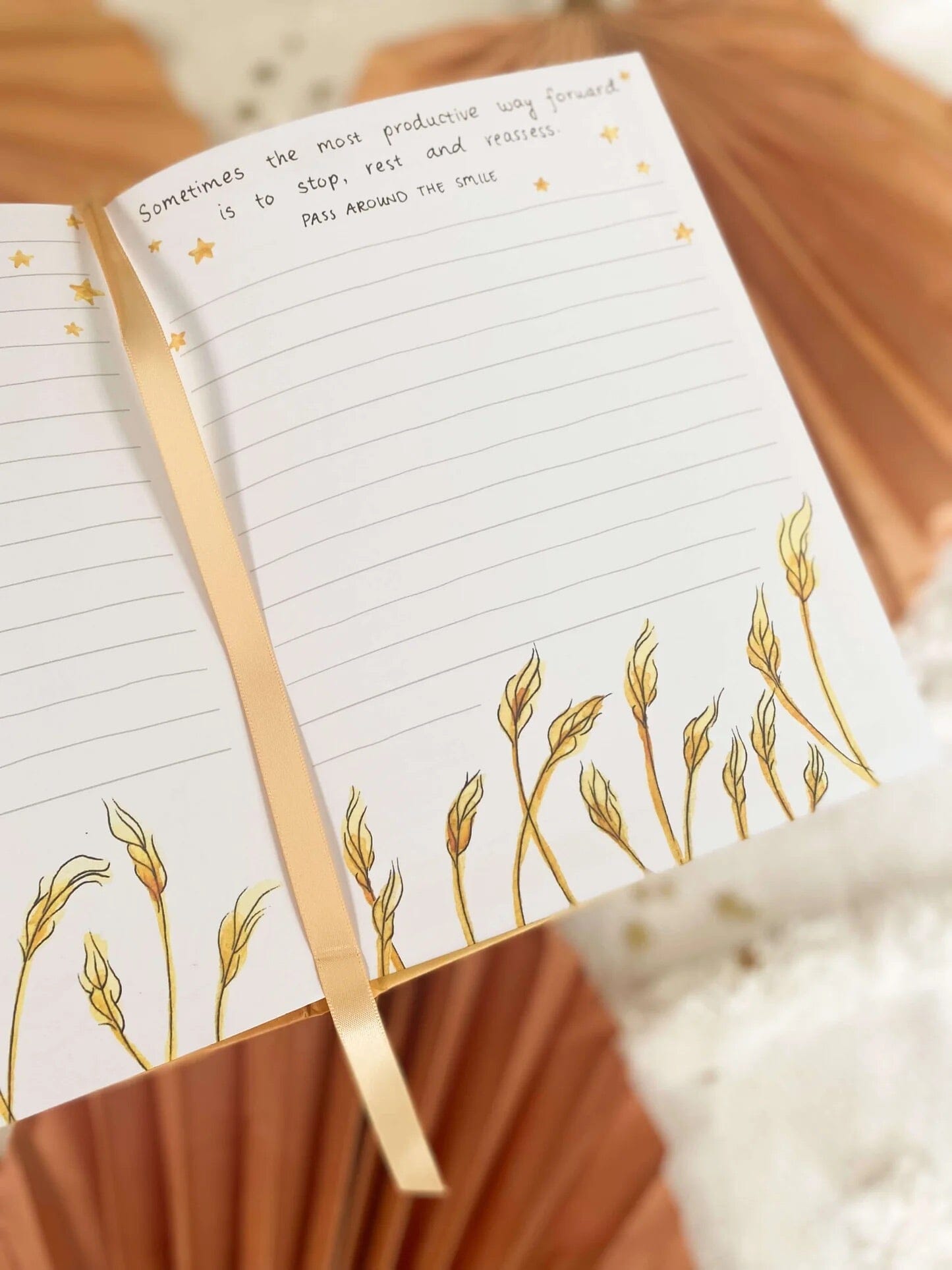 PASS AROUND THE SMILE Positive Guidance Journal - Gold HOME & LIFESTYLE