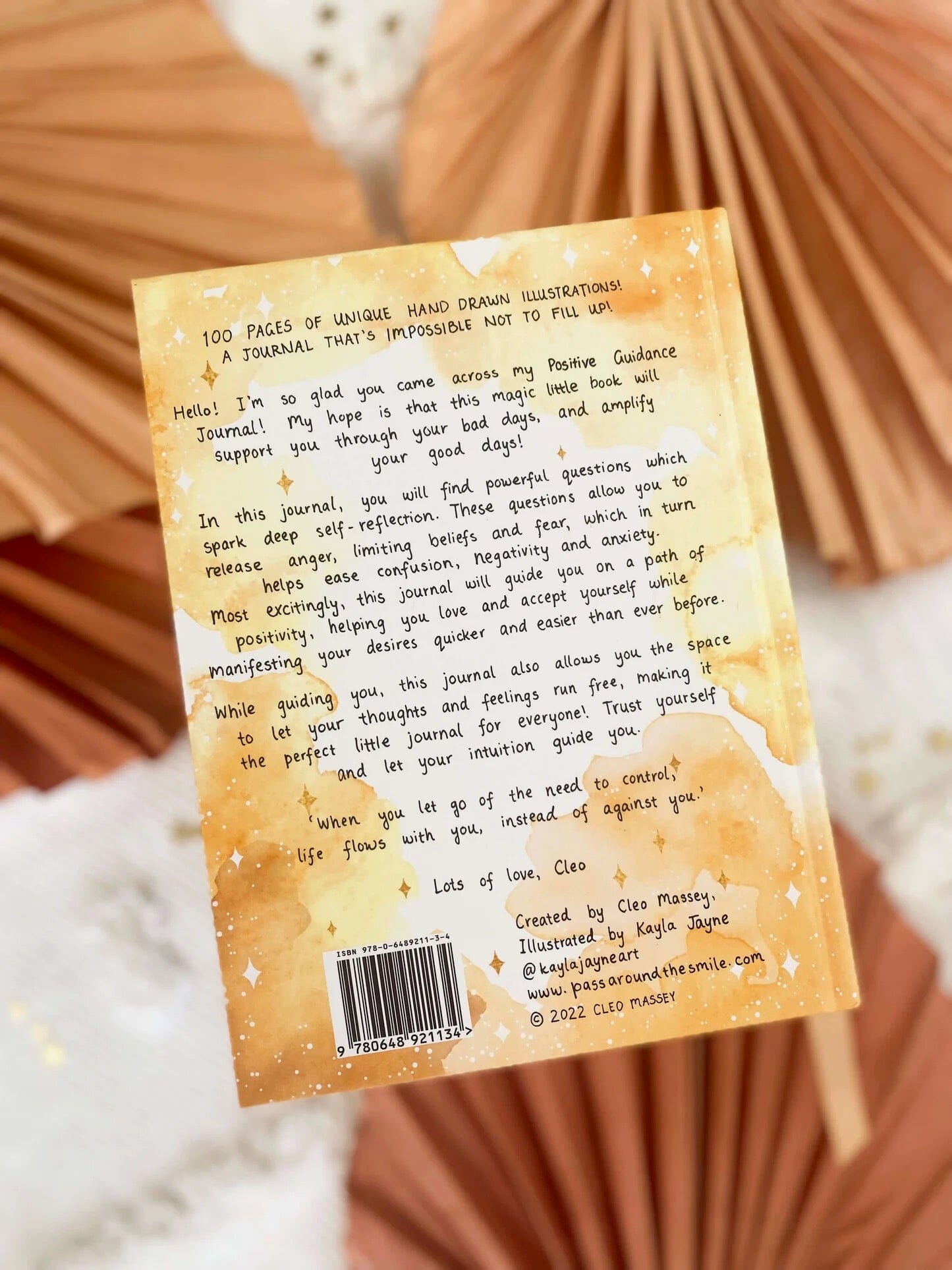 PASS AROUND THE SMILE Positive Guidance Journal - Gold HOME & LIFESTYLE