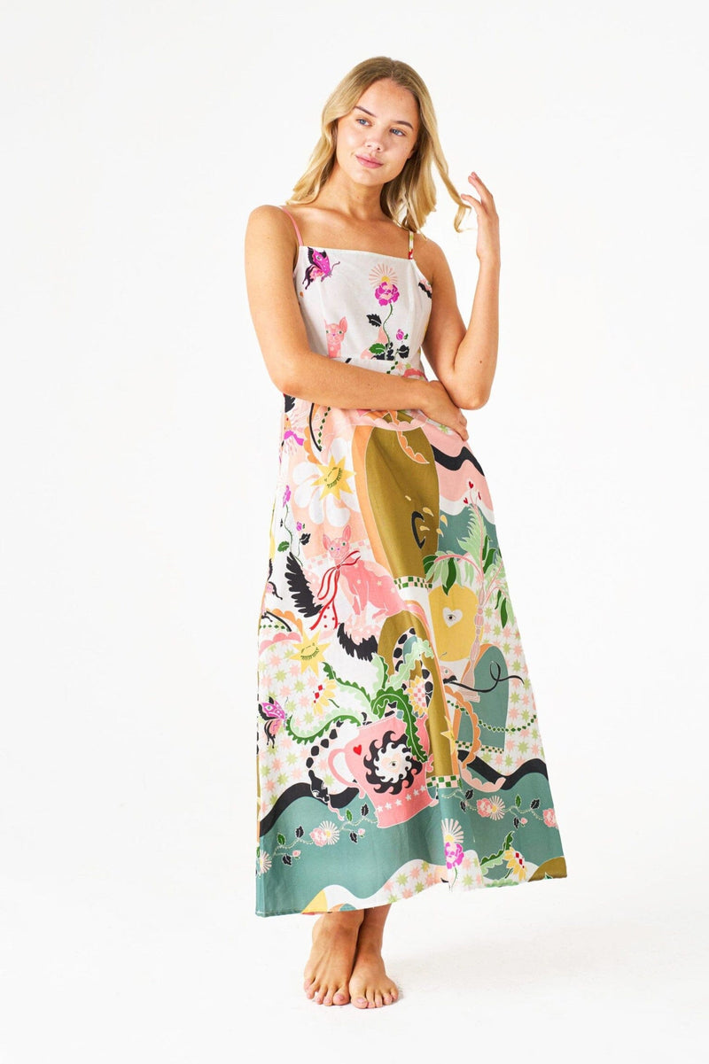 PRIMROSE THE LABEL Caiden Midi Dress DRESSES