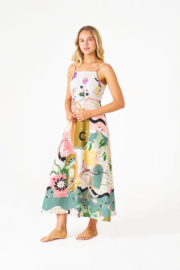 PRIMROSE THE LABEL Caiden Midi Dress DRESSES