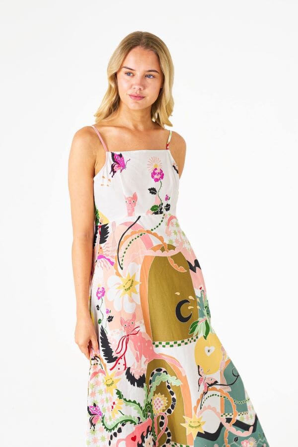 PRIMROSE THE LABEL Caiden Midi Dress DRESSES