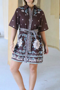 SHAREEN COLLECTIONS Aurora Shirt Dress DRESSES