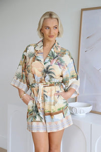 SHAREEN COLLECTIONS Desert Palm Playsuit PLAYSUIT
