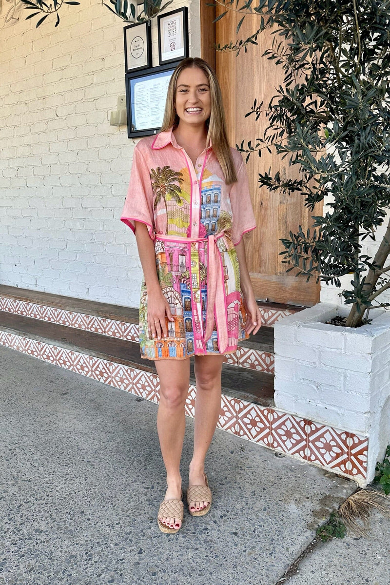 SHAREEN COLLECTIONS Havana Shirt Dress DRESSES