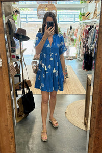SHAREEN COLLECTIONS Seascape Mini Dress DRESSES