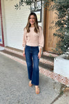 SHAREEN COLLECTIONS Sharnie Knit Top - Beige TOPS