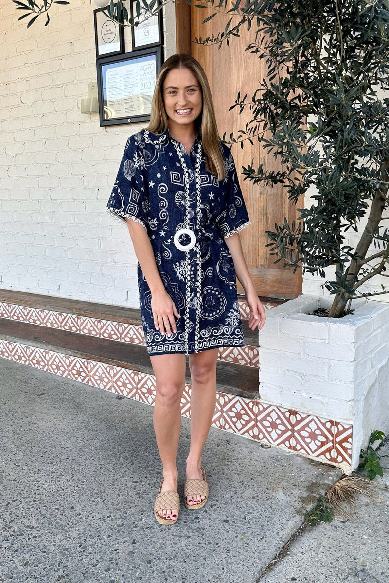 SHAREEN COLLECTIONS Shelley Shirt Dress DRESSES