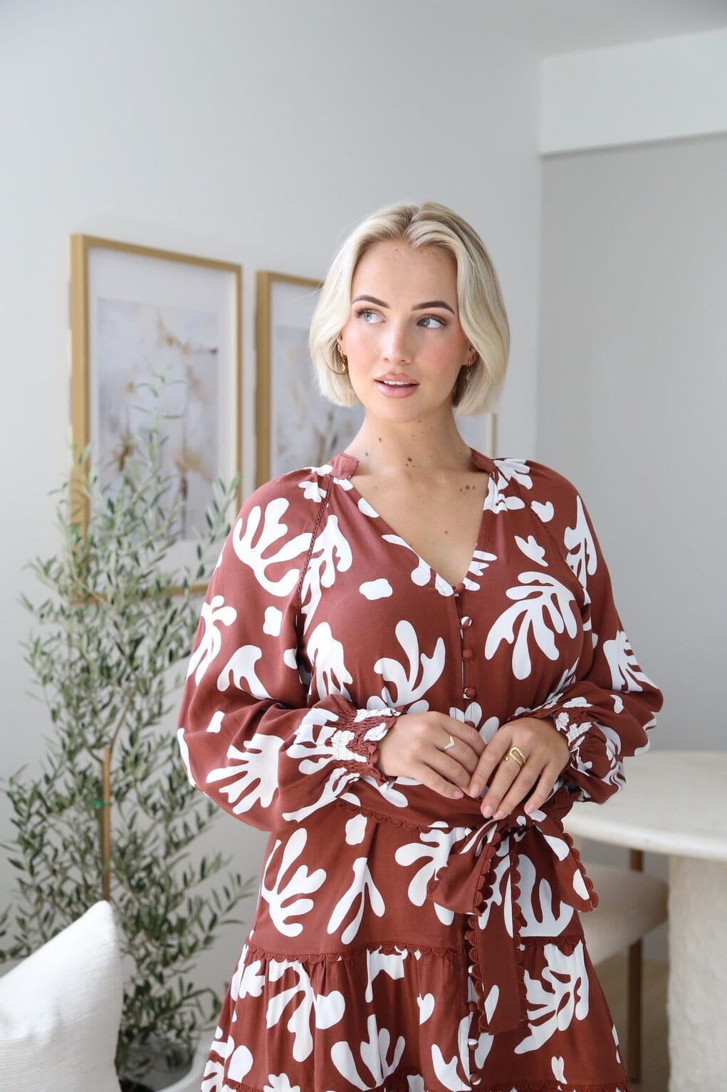 SHAREEN COLLECTIONS Soraya Mini Dress DRESSES