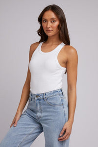 Silent Theory Ruby Tank - White TOPS