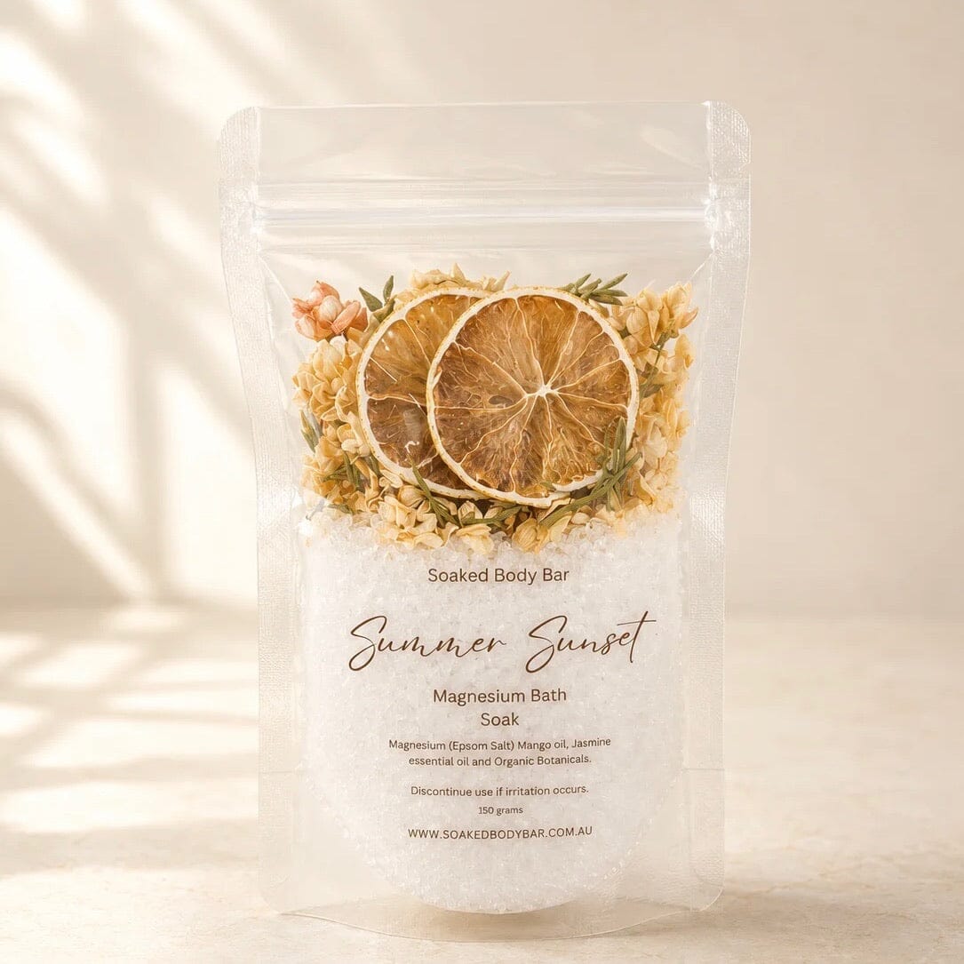 SOAKED BODY BAR Bath Salts - Summer Sunset HOME & LIFESTYLE