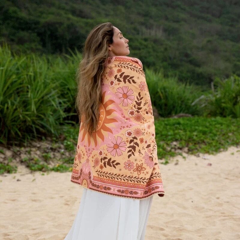 SOMERSIDE Boho Sun Sand Free Beach Towel HOME & LIFESTYLE