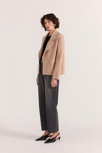 STAPLE THE LABEL Aiden Cropped Coatigan JACKETS
