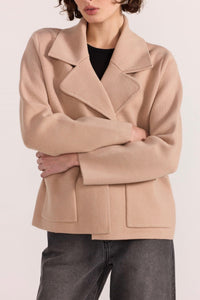 STAPLE THE LABEL Aiden Cropped Coatigan JACKETS
