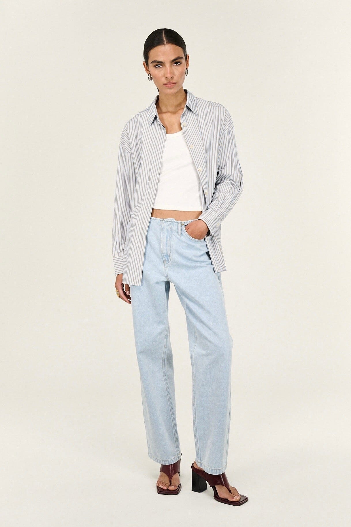 STAPLE THE LABEL Anouk Mid Rise Jeans BOTTOMS