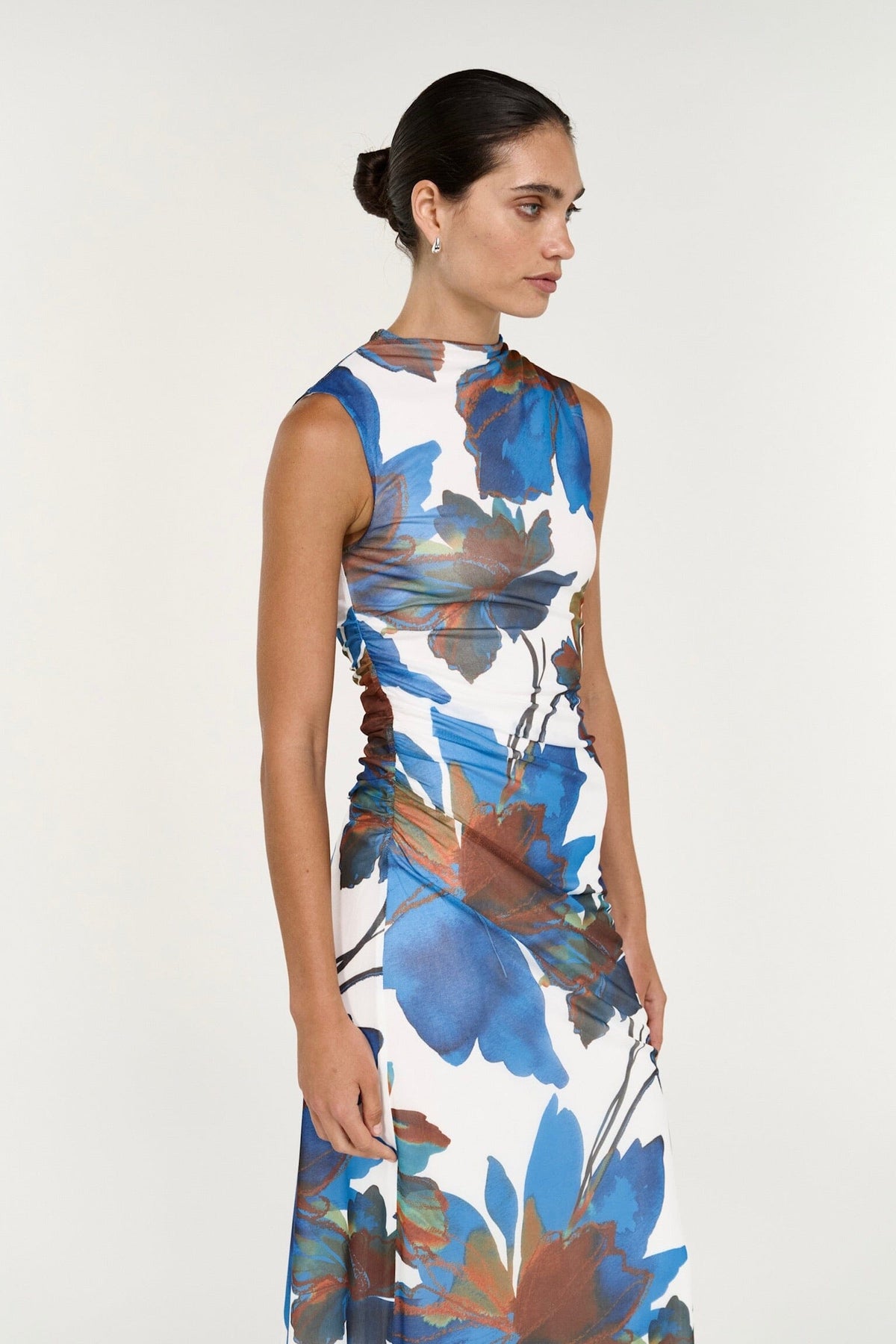 STAPLE THE LABEL Aria Mesh Midi Dress DRESSES