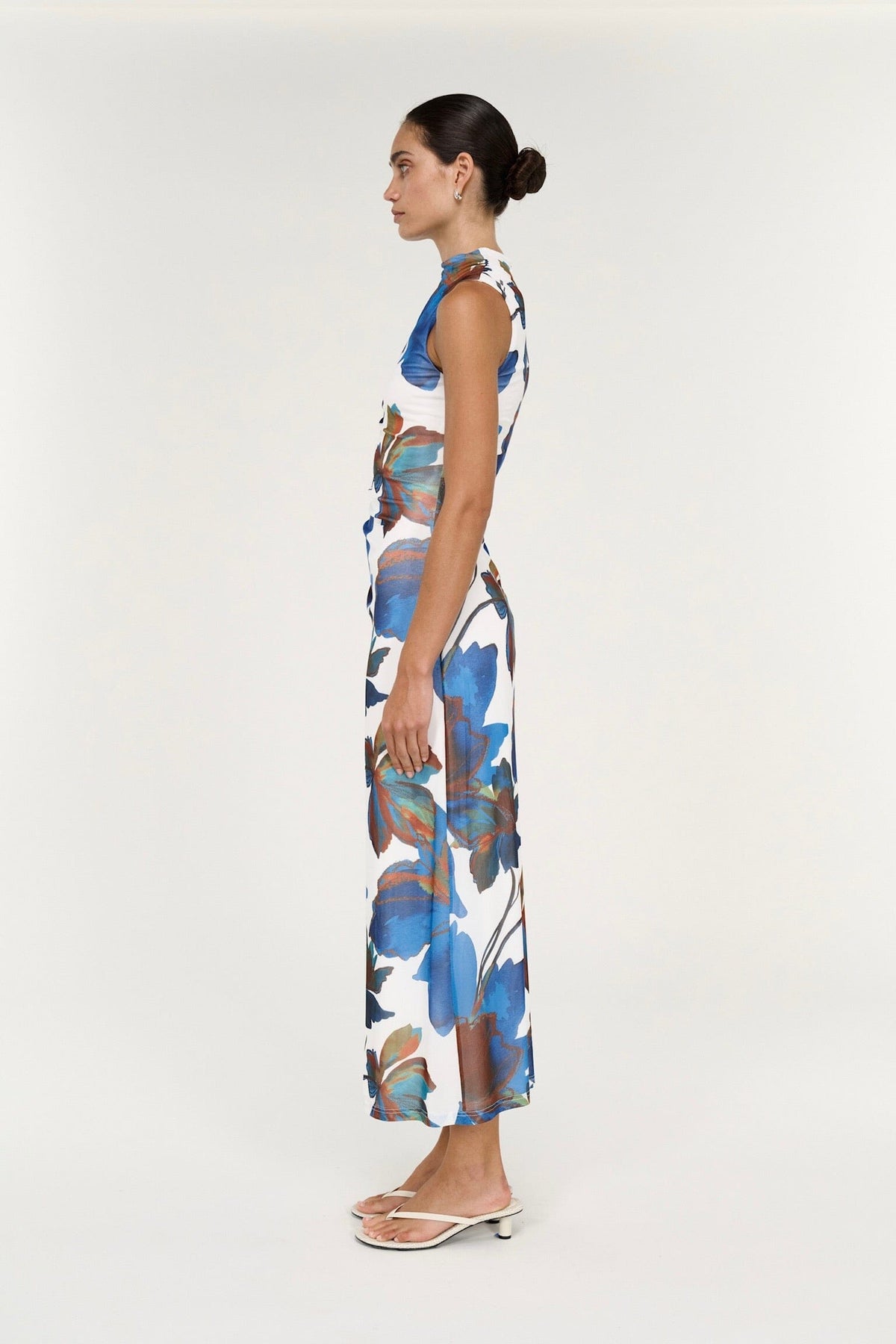 STAPLE THE LABEL Aria Mesh Midi Dress DRESSES