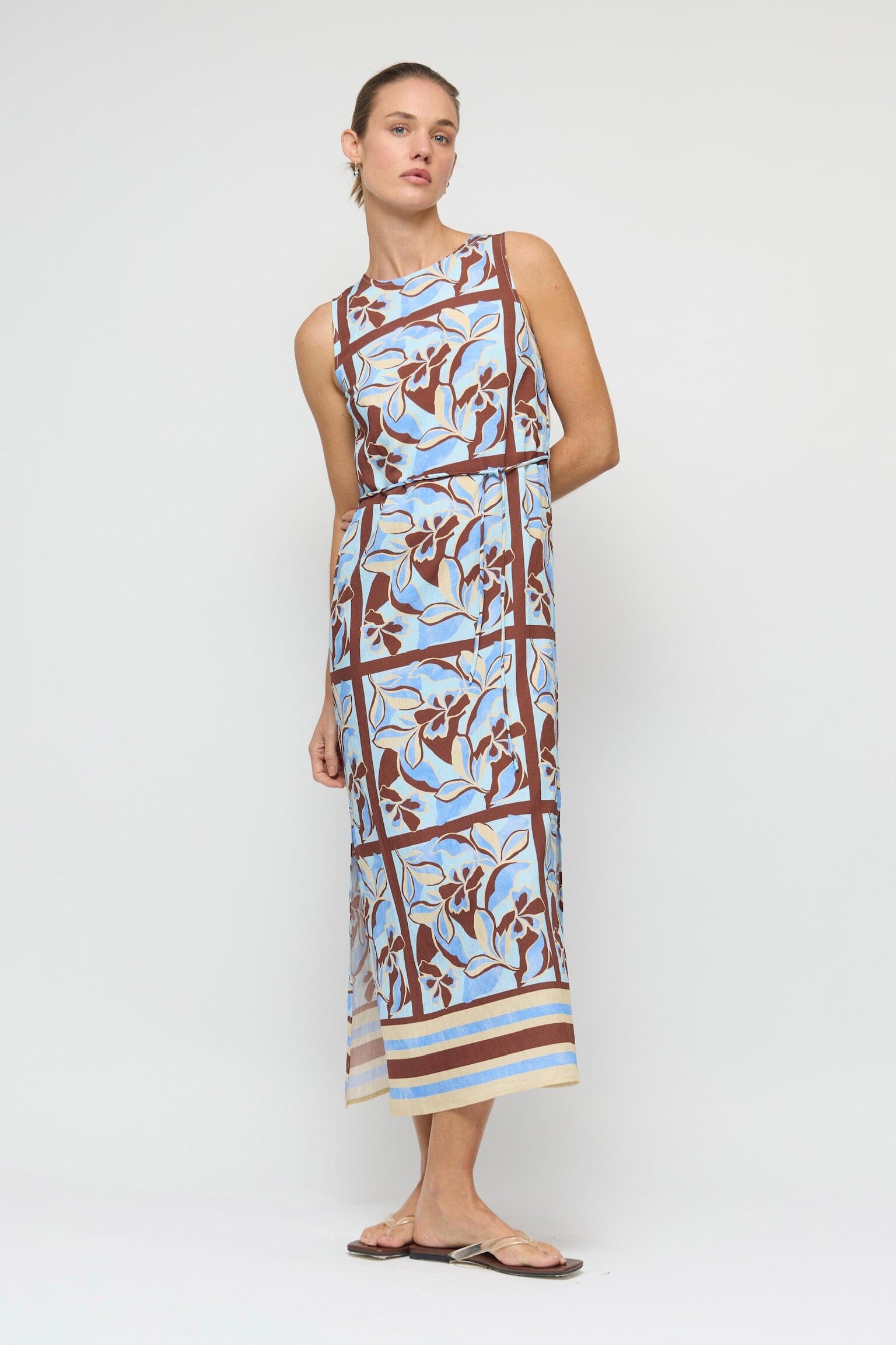 STAPLE THE LABEL Cielo Sheath Midi Dress DRESSES