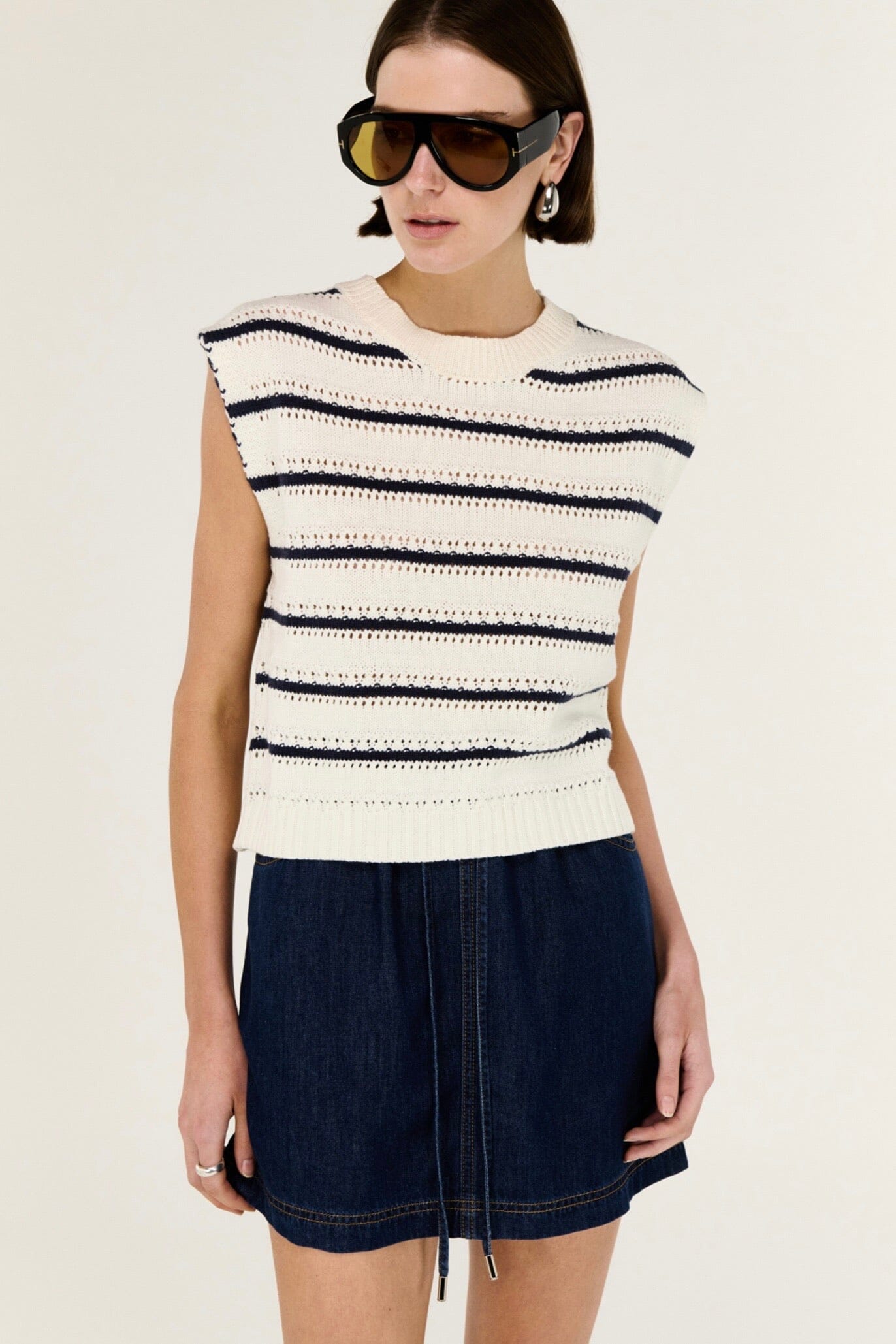 STAPLE THE LABEL Darcy Knit Tank TOPS