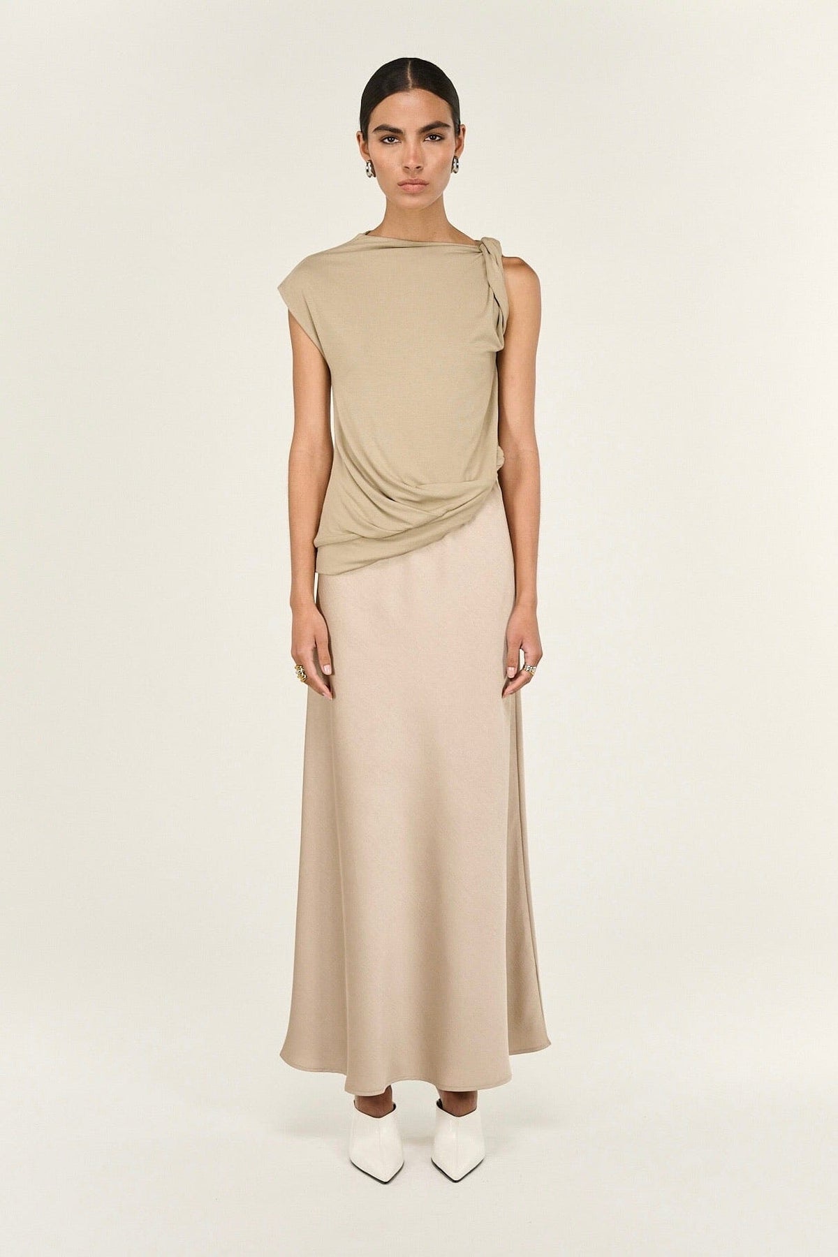 STAPLE THE LABEL Dusk Bias Maxi Skirt BOTTOMS