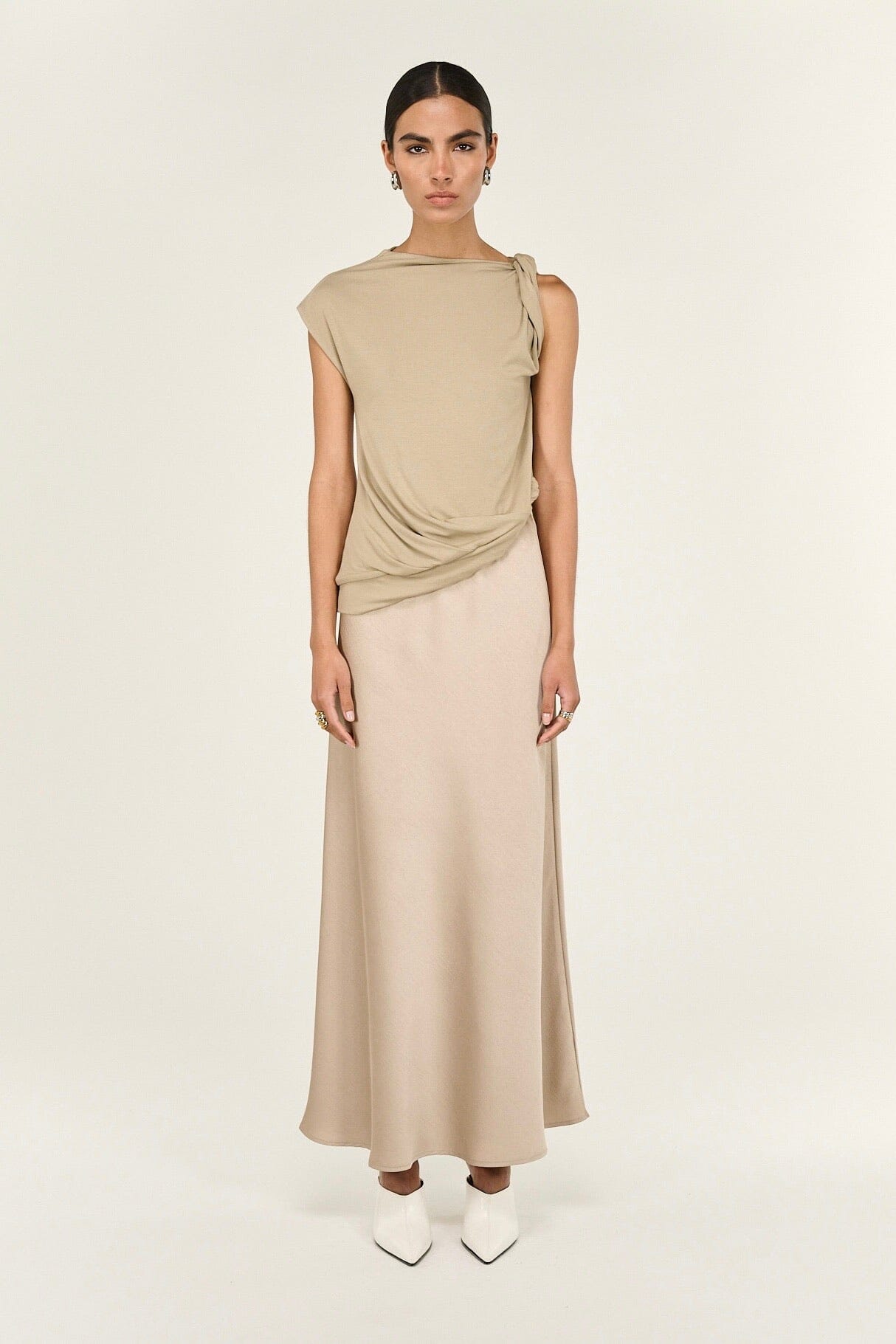 STAPLE THE LABEL Dusk Bias Maxi Skirt BOTTOMS